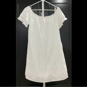 lilly pulitzer live white dress, size xl